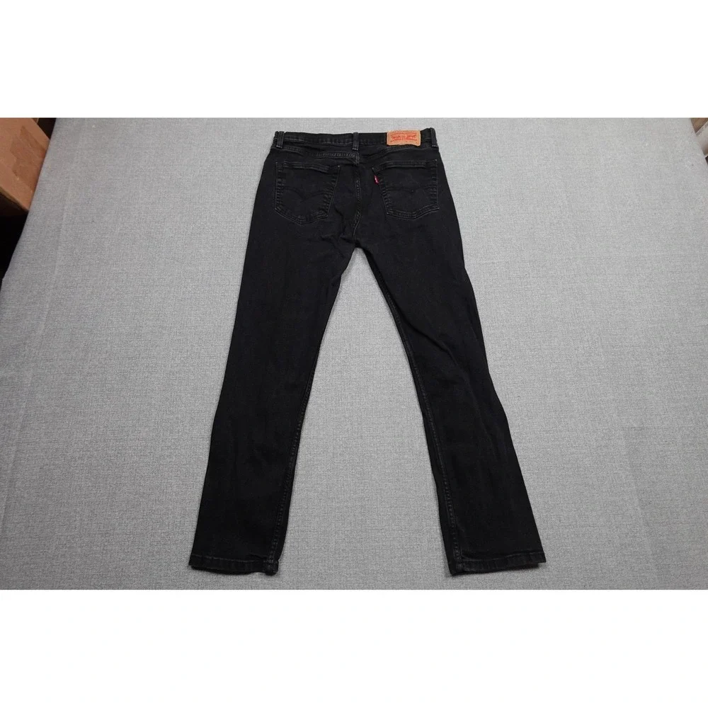 Levi's 511 Slim Fit Jeans Mens 34x30 Black Dark Wash Stretch Denim Casual Pants